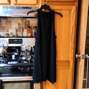 FANTAIST BLACK HALTER DRESS